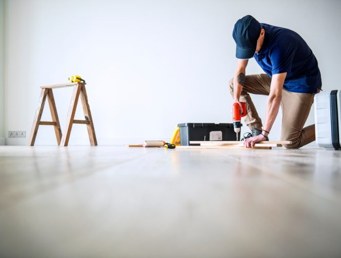 People renovating the house concept